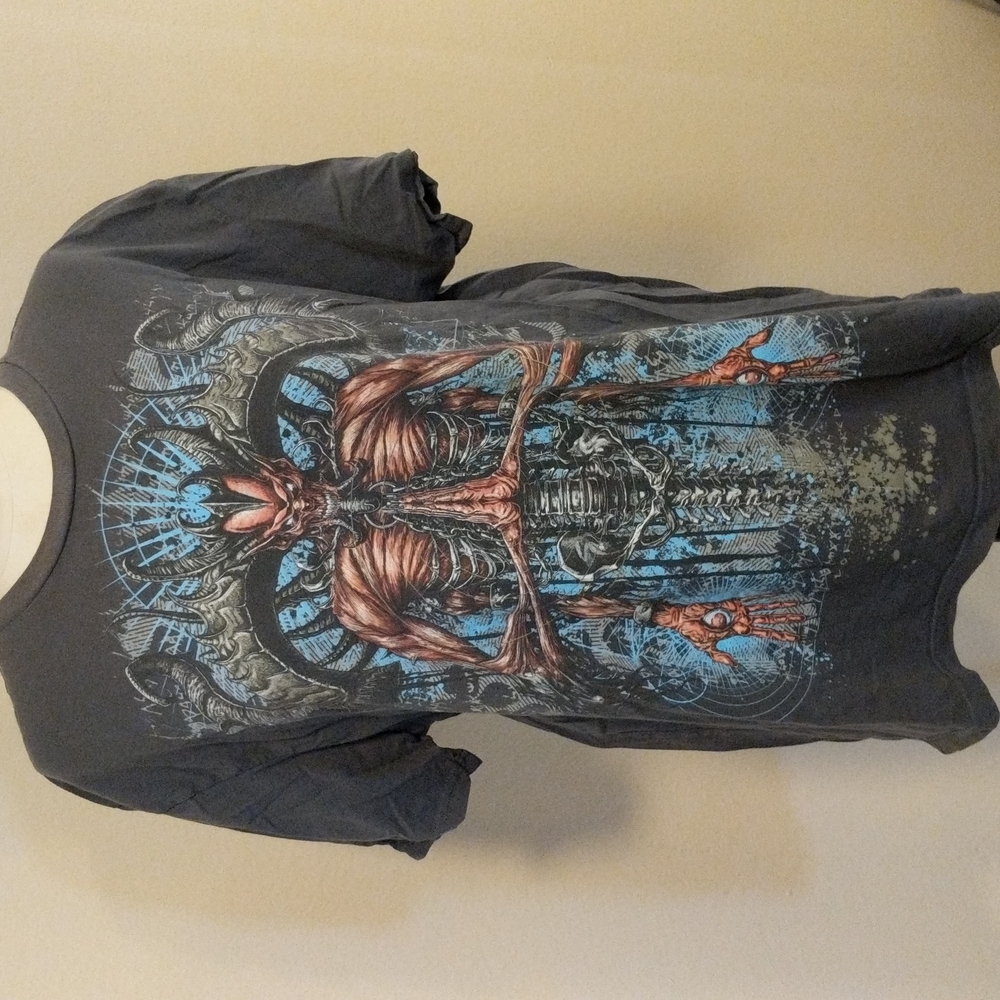 Blizzard gray printed t-shirt, design by Humans